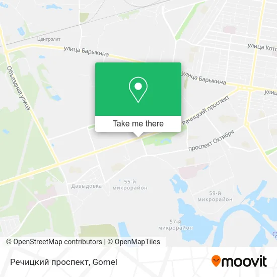 Речицкий проспект map