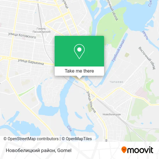 Новобелицкий район map