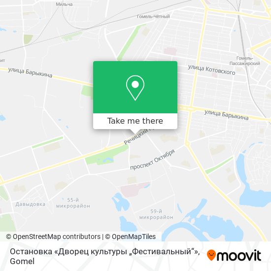 Остановка «Дворец культуры „Фестивальный“» map