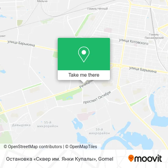 Остановка «Сквер им. Янки Купалы» map
