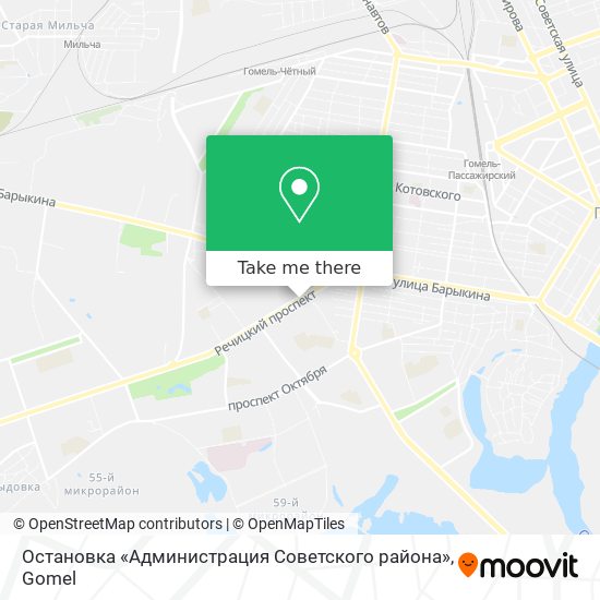 Остановка «Администрация Советского района» map