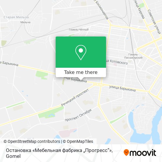 Остановка «Мебельная фабрика „Прогресс“» map