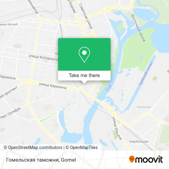 Гомельская таможня map