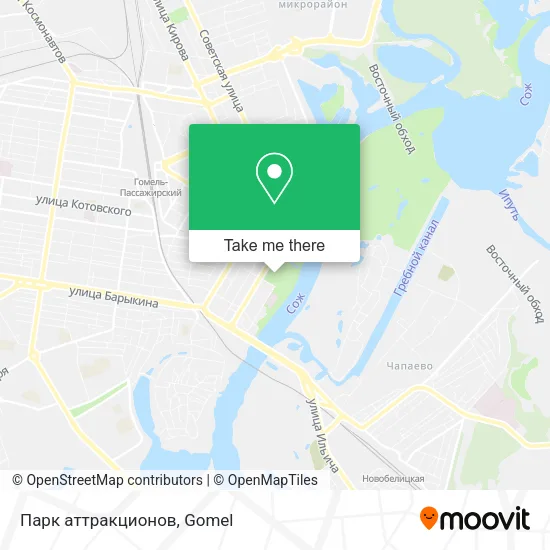 Парк аттракционов map