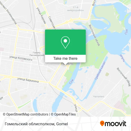 Гомельский облисполком map