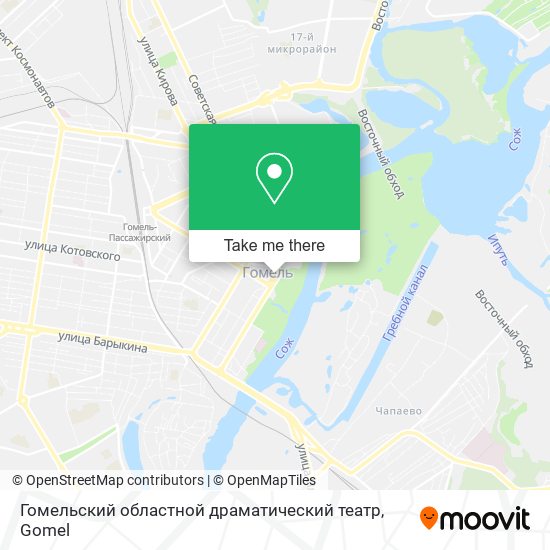 Гомельский областной драматический театр map