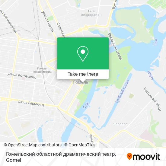 Гомельский областной драматический театр map