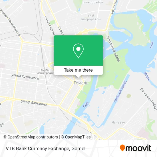 VTB Bank Currency Exchange map