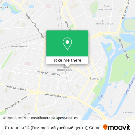 Столовая 14 (Гомельский учебный центр) map