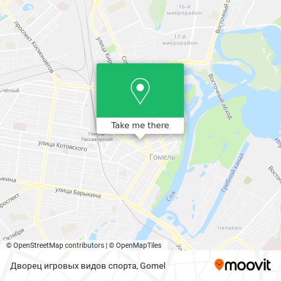 Дворец игровых видов спорта map