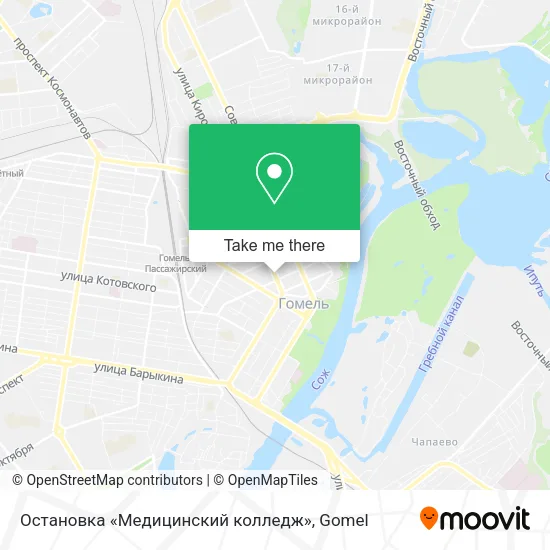 Остановка «Медицинский колледж» map