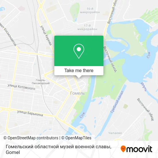 Гомельский областной музей военной славы map