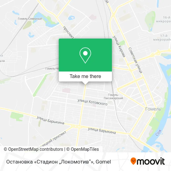 Остановка «Стадион „Локомотив“» map