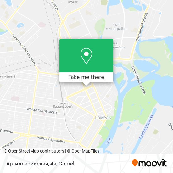 Артиллерийская, 4а map
