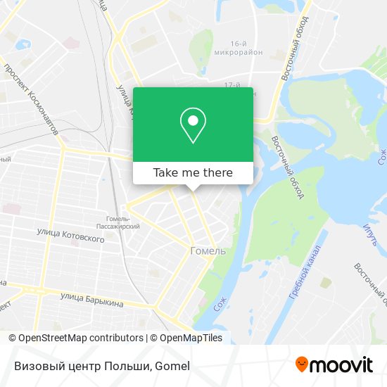 Визовый центр Польши map