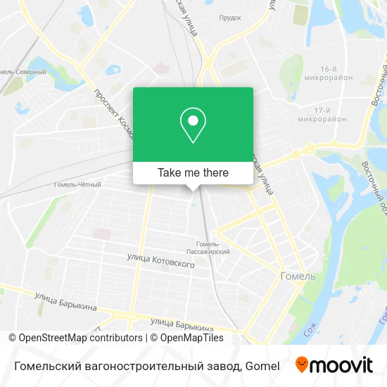 Гомельский вагоностроительный завод map