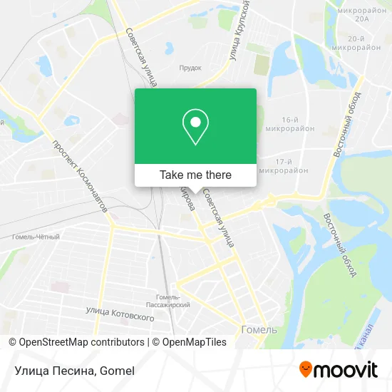 Улица Песина map