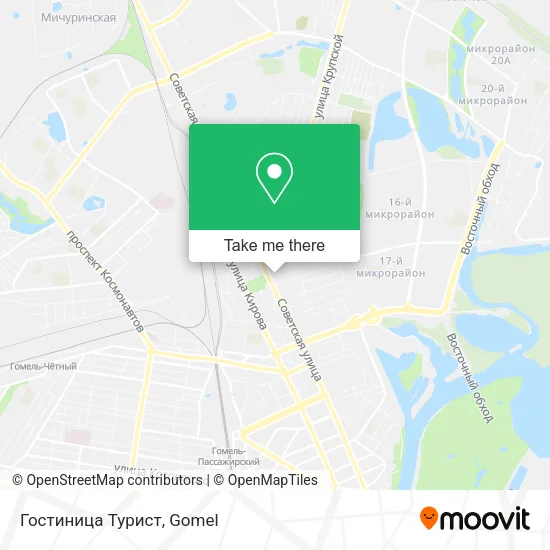 Гостиница Турист map
