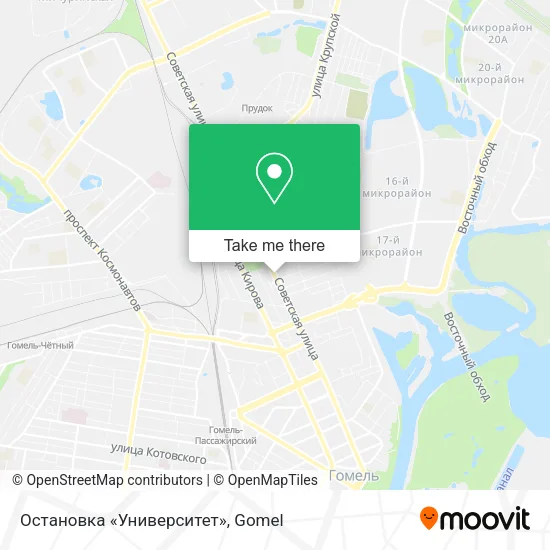 Остановка «Университет» map