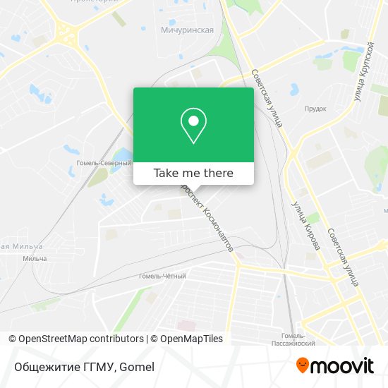 Общежитие ГГМУ map