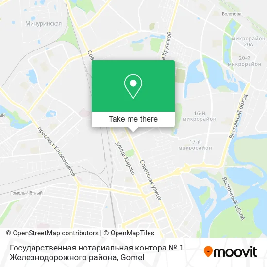Государственная нотариальная контора № 1 Железнодорожного района map
