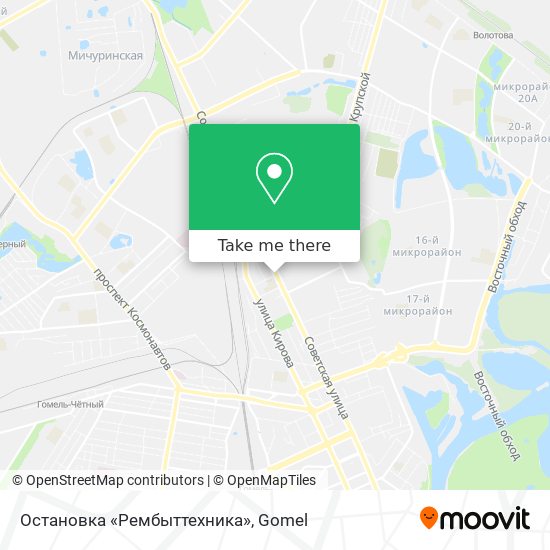 Остановка «Рембыттехника» map