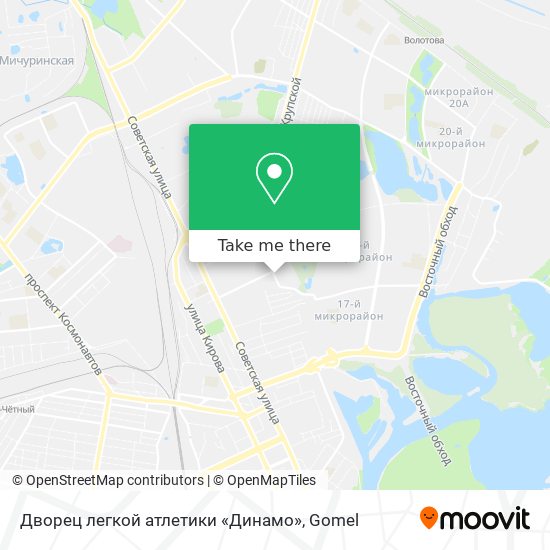 Дворец легкой атлетики «Динамо» map