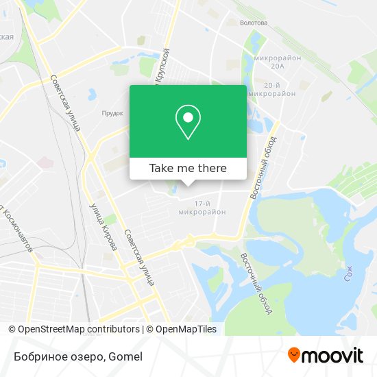 Бобриное озеро map