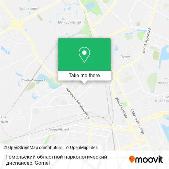 Гомельский областной наркологический диспансер map