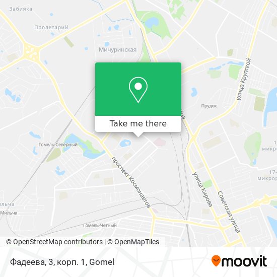 Фадеева, 3, корп. 1 map
