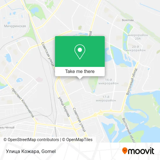 Улица Кожара map