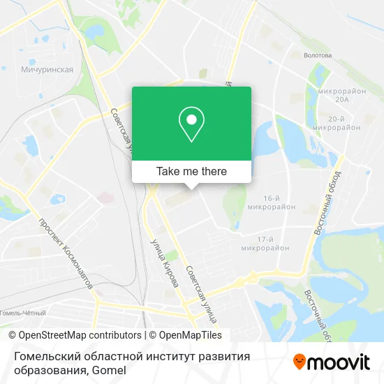 Гомельский областной институт развития образования map