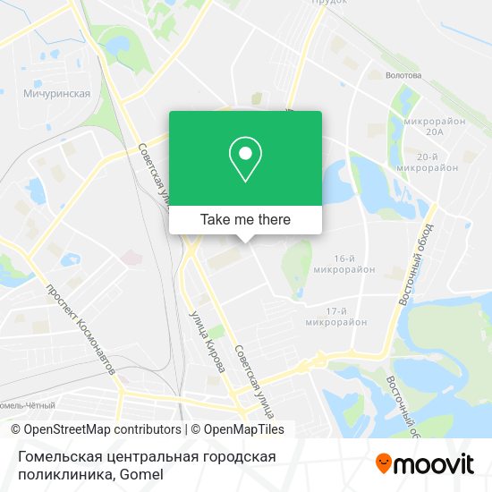 Гомельская центральная городская поликлиника map