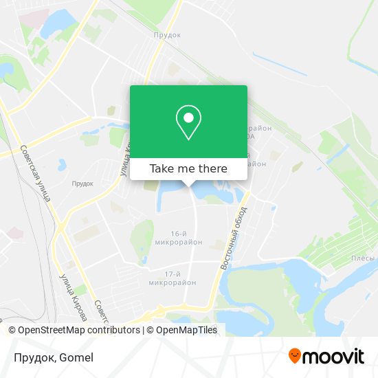 Прудок map