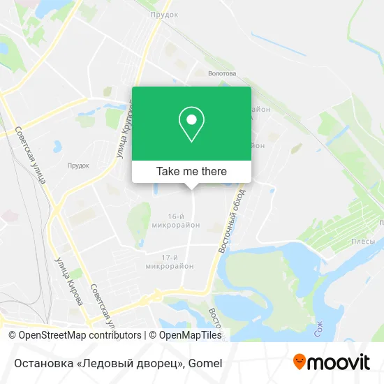 Остановка «Ледовый дворец» map