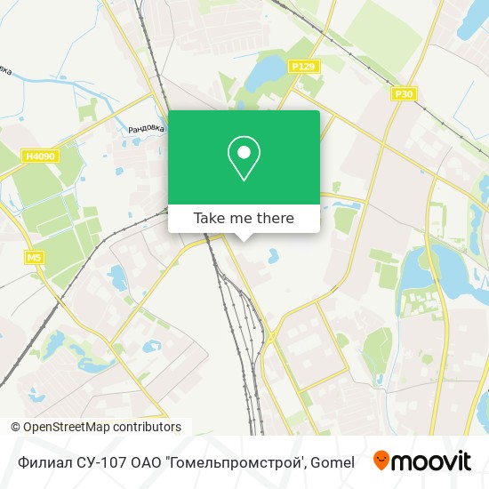 Филиал СУ-107 ОАО "Гомельпромстрой' map