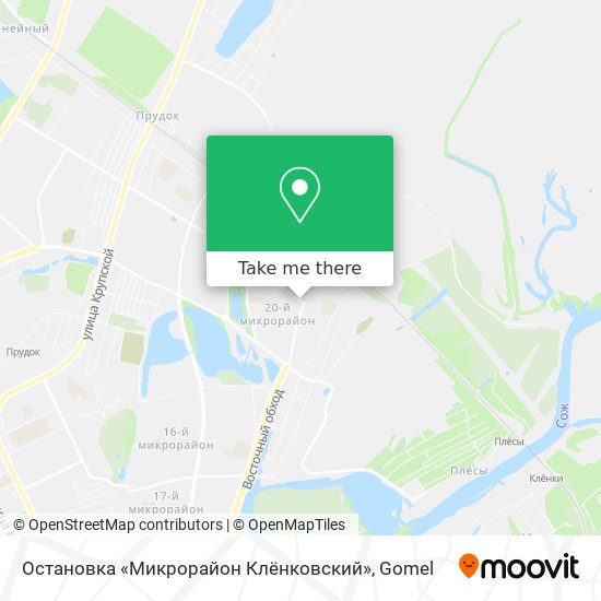 Остановка «Микрорайон Клёнковский» map