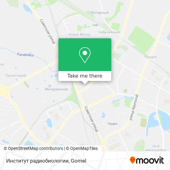 Институт радиобиологии map