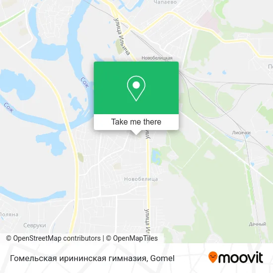 Гомельская ирининская гимназия map