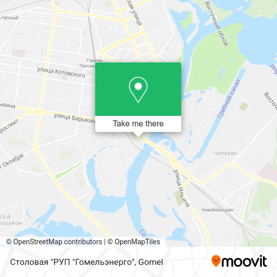 Столовая "РУП "Гомельэнерго" map
