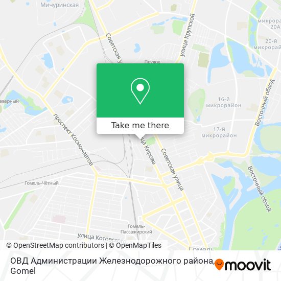 ОВД Администрации Железнодорожного района map