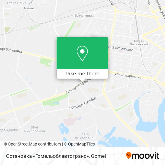 Остановка «Гомельоблавтотранс» map
