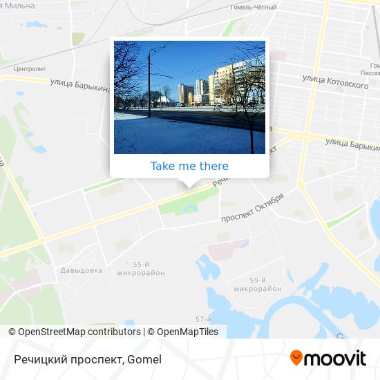 Речицкий проспект map