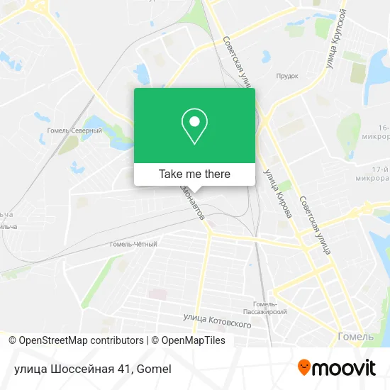 улица Шоссейная 41 map