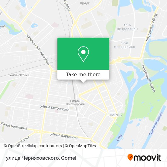 улица Черняховского map
