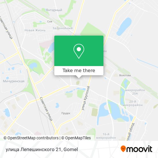 улица Лепешинского 21 map