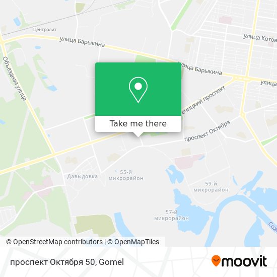проспект Октября 50 map