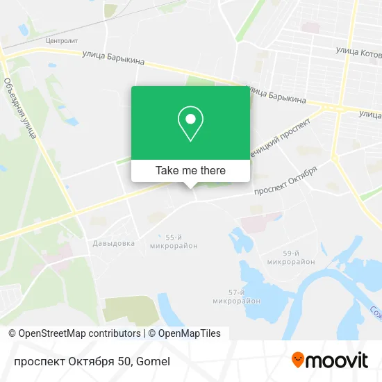 проспект Октября 50 map