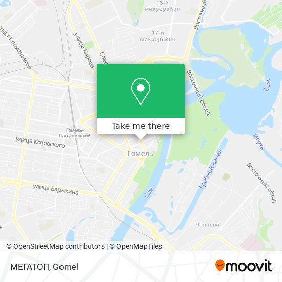 МЕГАТОП map