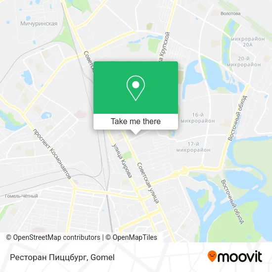 Ресторан Пиццбург map